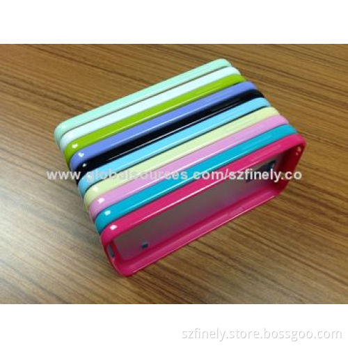 PC + TPU Mobile Phone Case for Samsung Galaxy S5, Glossy Process, Double Injection